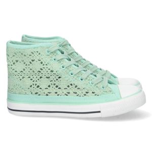Zapatilla deportiva calada verde menta