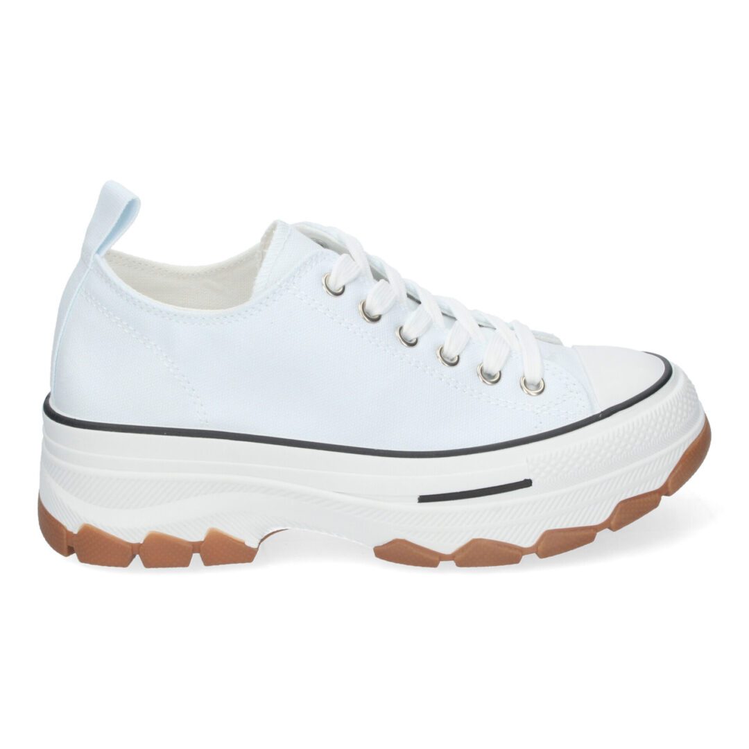 Zapatillas de lona estilo bamba con plataforma hielo - Imagen 3