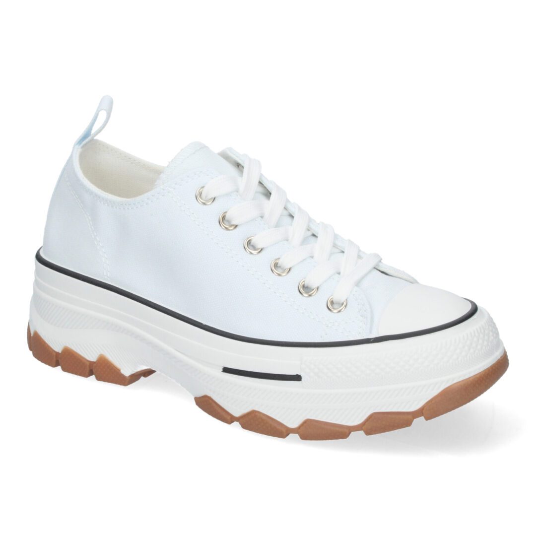 Zapatillas de lona estilo bamba con plataforma hielo - Imagen 4