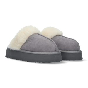 Zueco australiano gris esponjoso