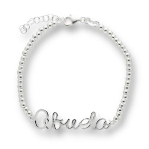 “ABUELA” pulsera plata