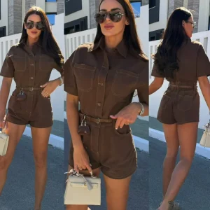 MONO VIRETTI JEANS COLOR CHOCOLATE