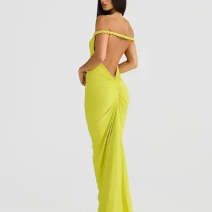 vestido largo gola