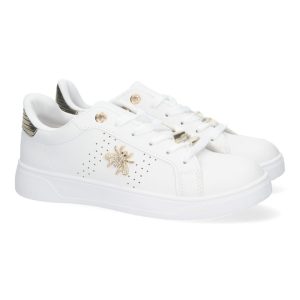 Zapatillas deportivas blanco oro abeja