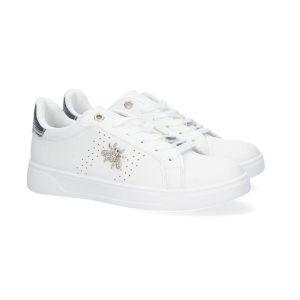 Zapatilla deportiva blanca negra abeja