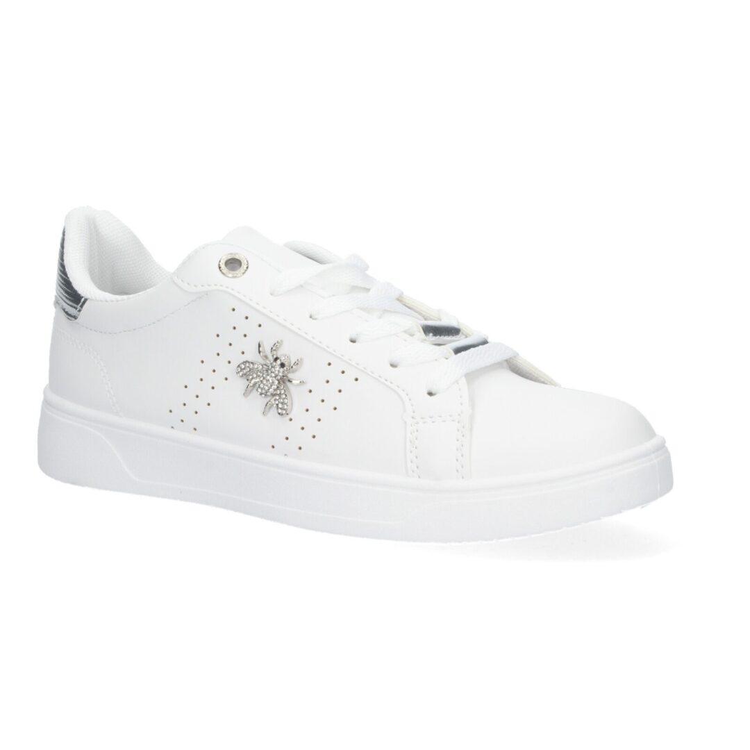 Zapatilla deportiva blanca negra abeja - Imagen 4