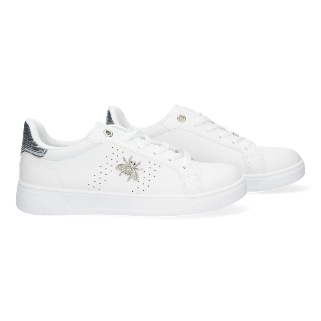 Zapatilla deportiva blanca negra abeja - Imagen 6