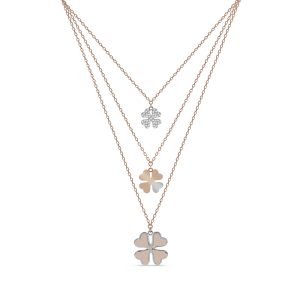 «TRIFOGLIO» collar triple plata