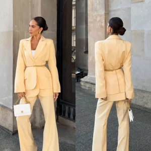 PANTALONES AMARILLO MANTEQUILLA DE NICOLETTA