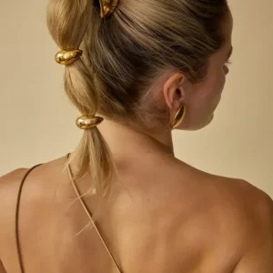 GLOSSY DOME PONY CUFF 3 piezas