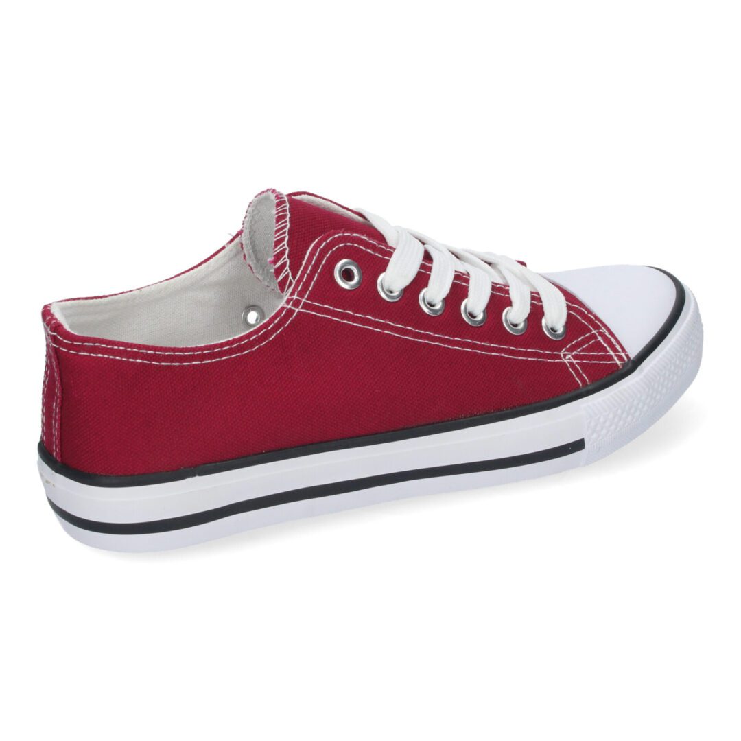 Zapatillas Planas Bamba Lona Mujer burdeos - Imagen 5