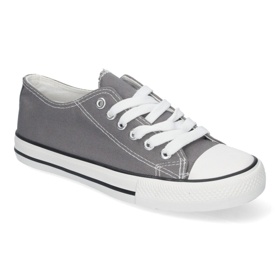 Zapatillas Planas Bamba Lona Mujer gris - Imagen 4