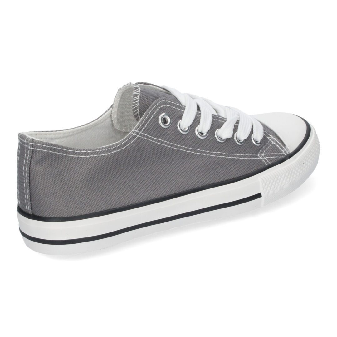 Zapatillas Planas Bamba Lona Mujer gris - Imagen 5