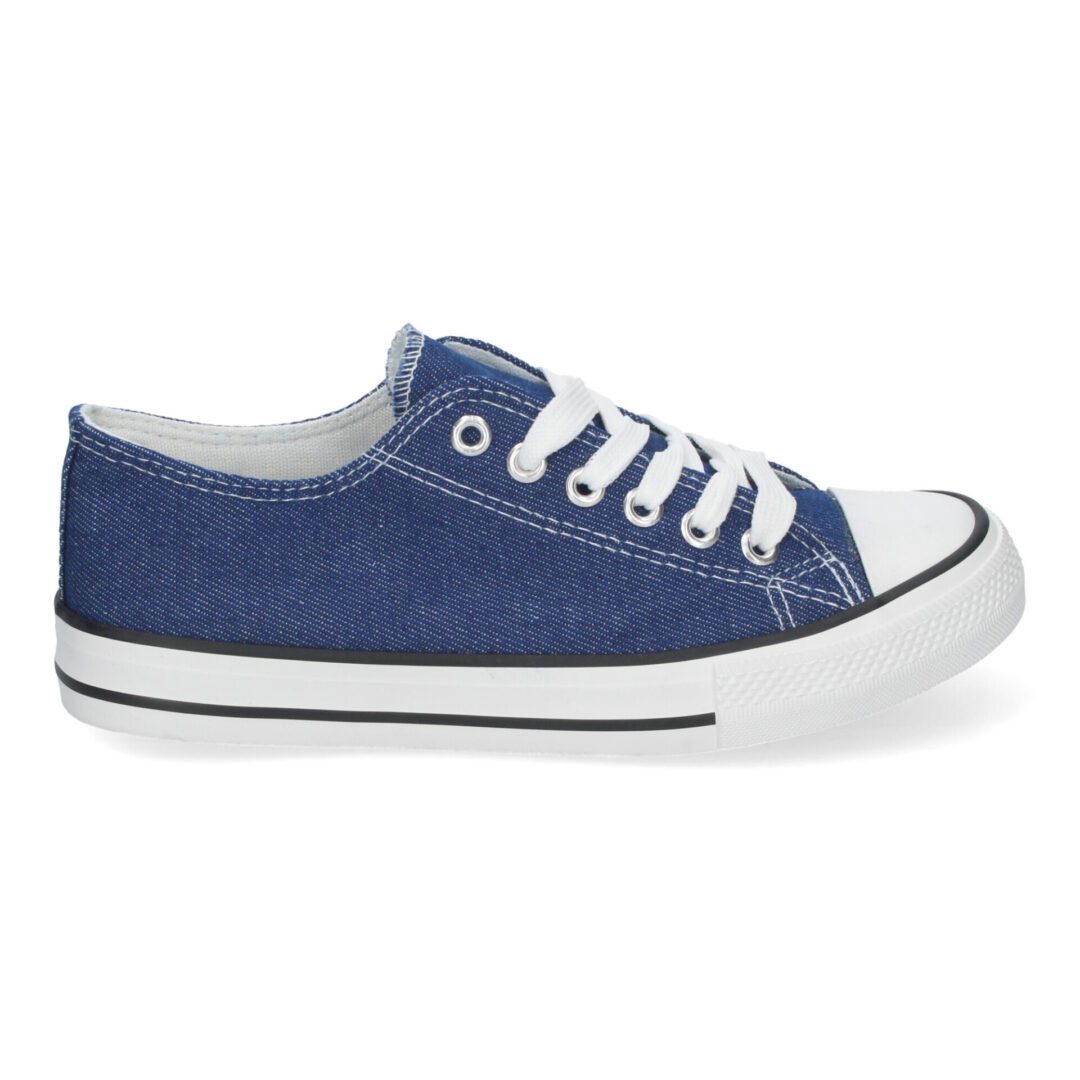 Zapatillas Planas Bamba Lona Mujer jeans - Imagen 3