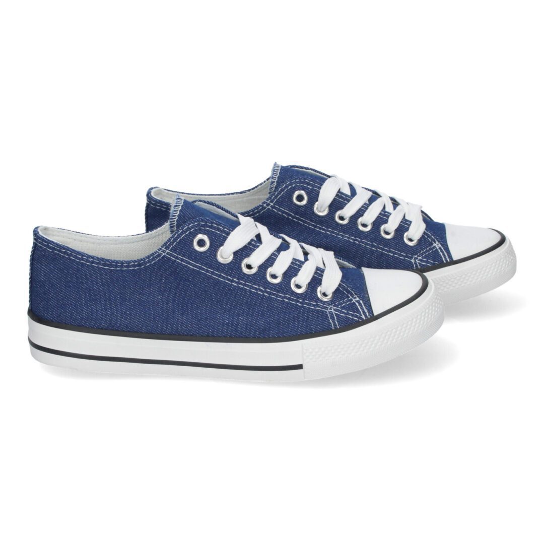 Zapatillas Planas Bamba Lona Mujer jeans - Imagen 4
