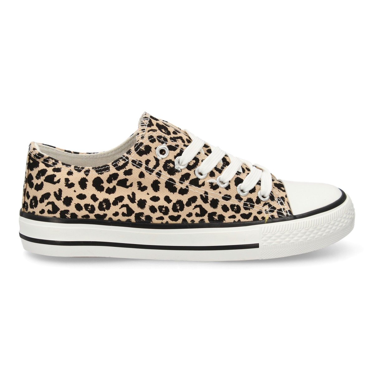 Zapatillas Planas Bamba Lona Mujer leopardo - Imagen 3