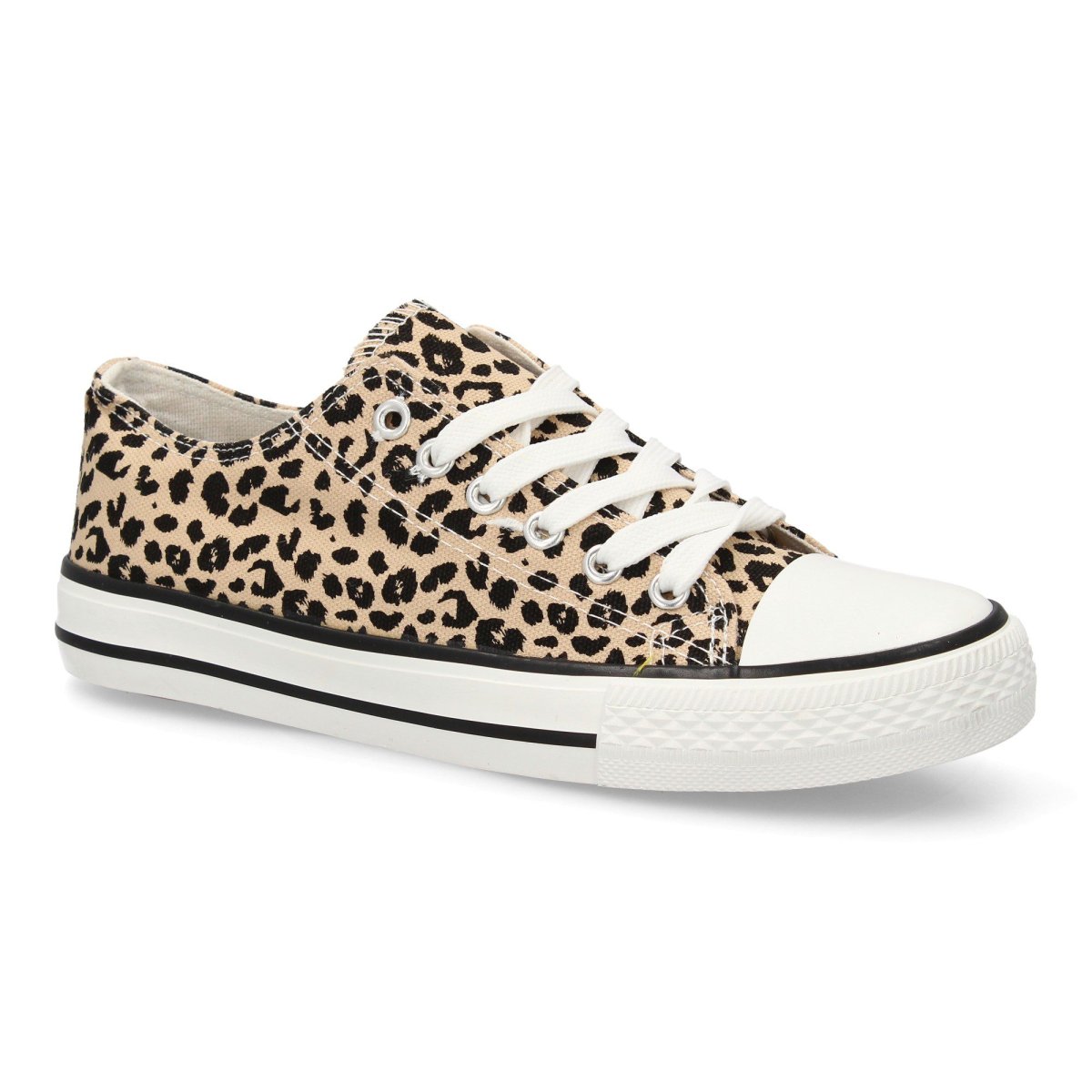 Zapatillas Planas Bamba Lona Mujer leopardo - Imagen 4