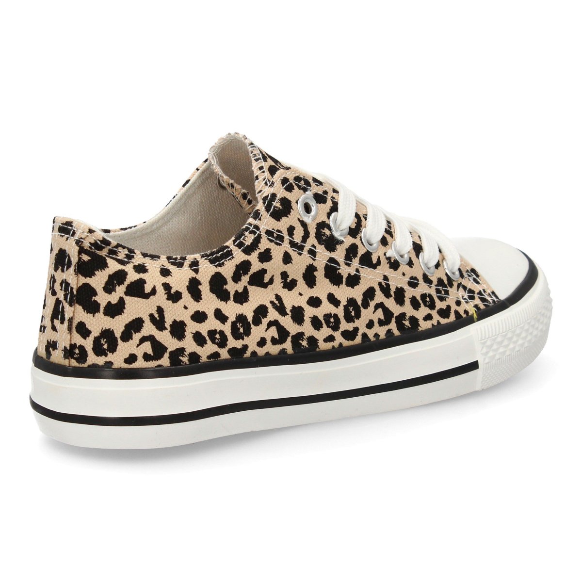 Zapatillas Planas Bamba Lona Mujer leopardo - Imagen 5