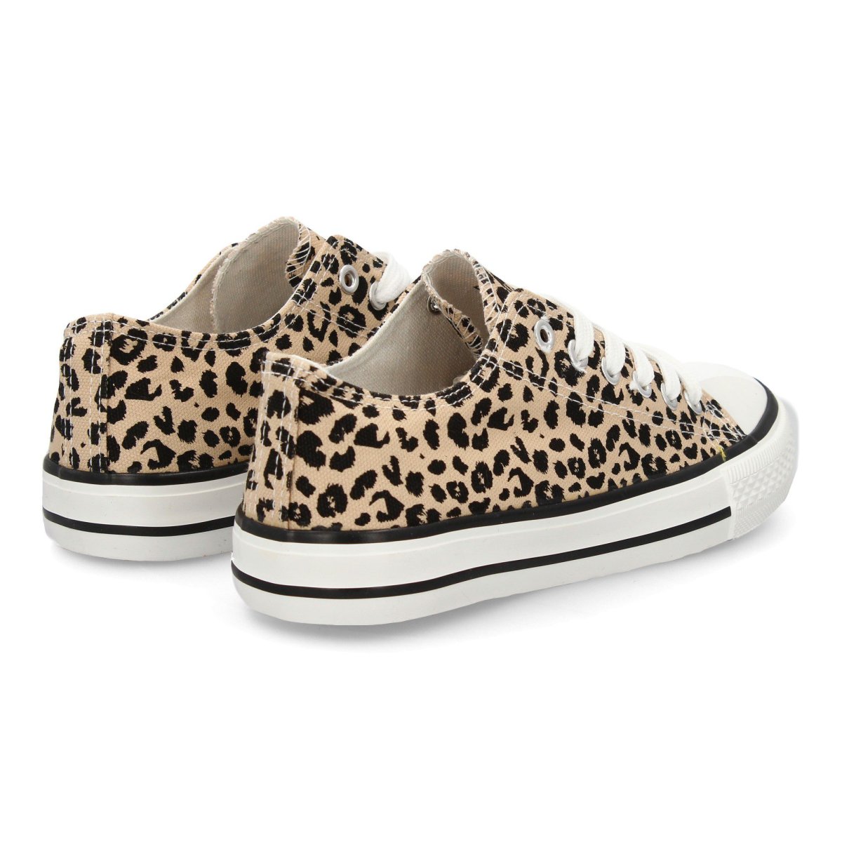 Zapatillas Planas Bamba Lona Mujer leopardo - Imagen 6