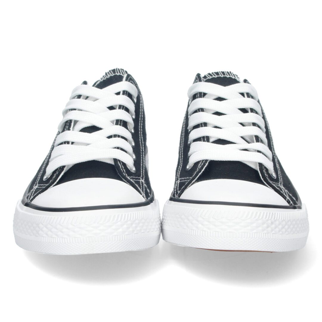 Zapatillas Planas Bamba Lona Mujer negro - Imagen 4