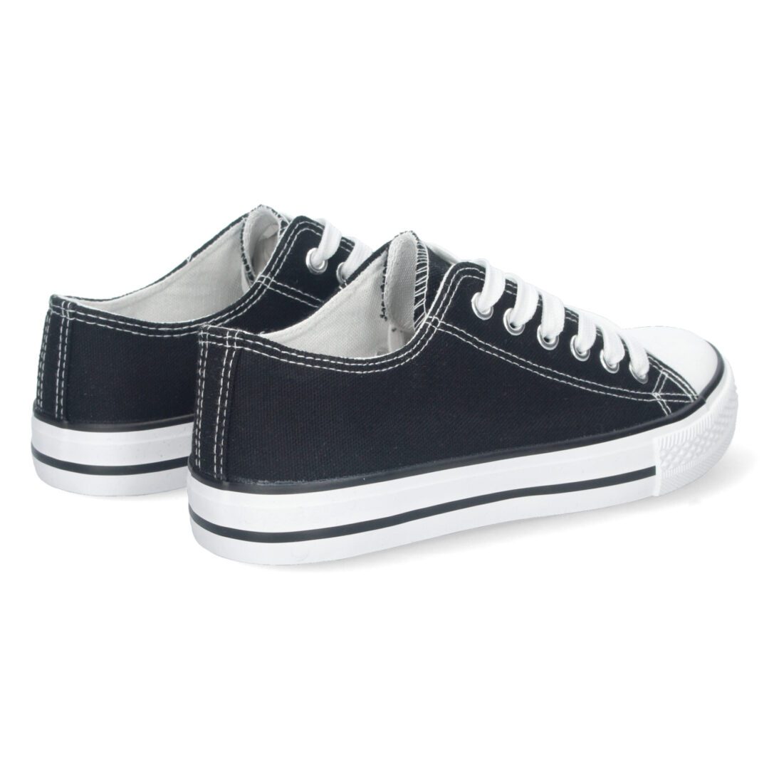 Zapatillas Planas Bamba Lona Mujer negro - Imagen 5