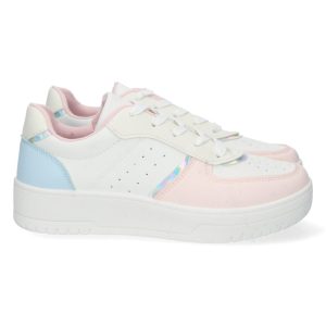 Zapatillas deportivas rosas microperforadas