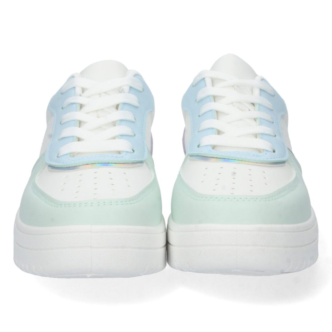 Zapatilla deportiva verde microperforada - Imagen 4