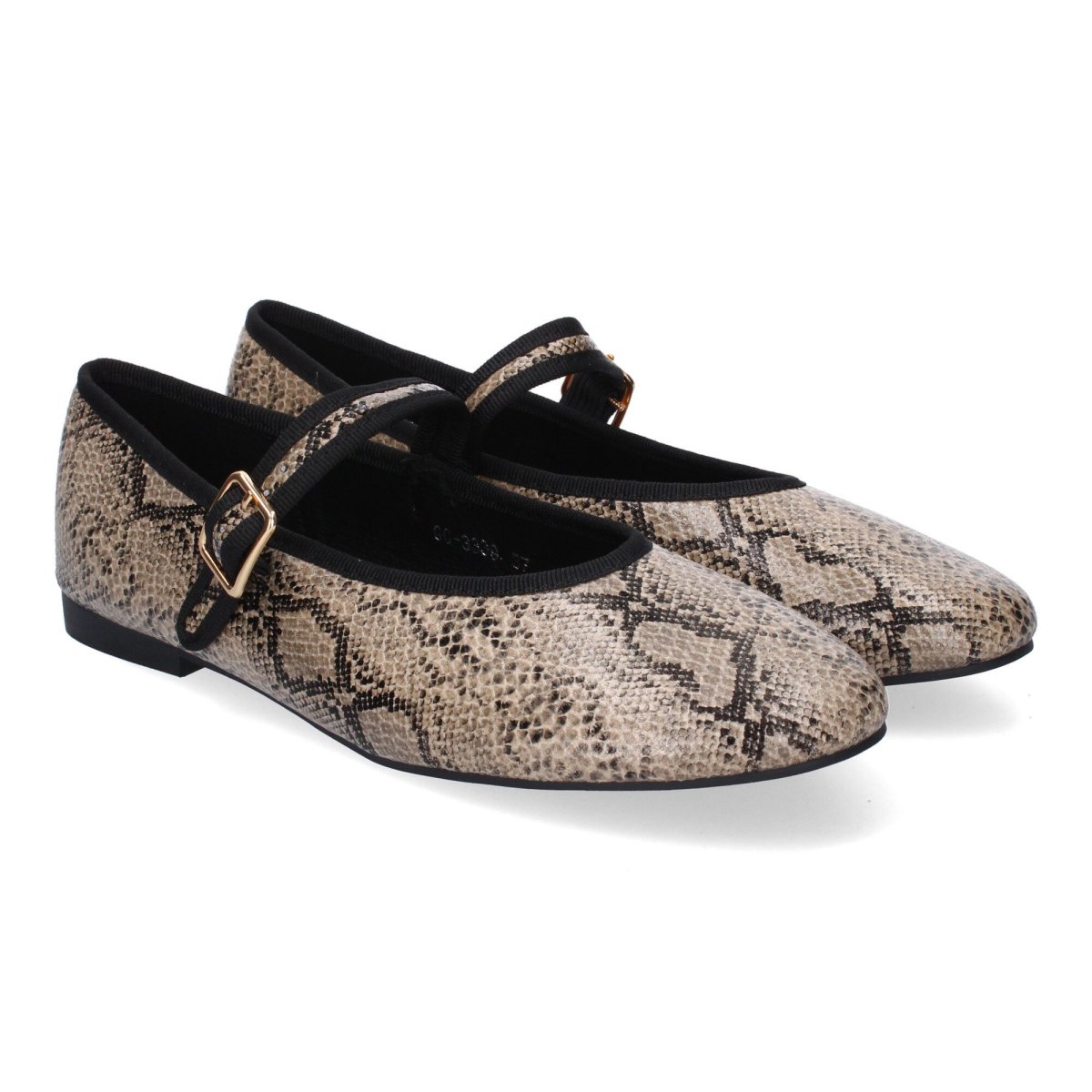 Bailarinas Beige Hebilla Serpiente - Imagen 2