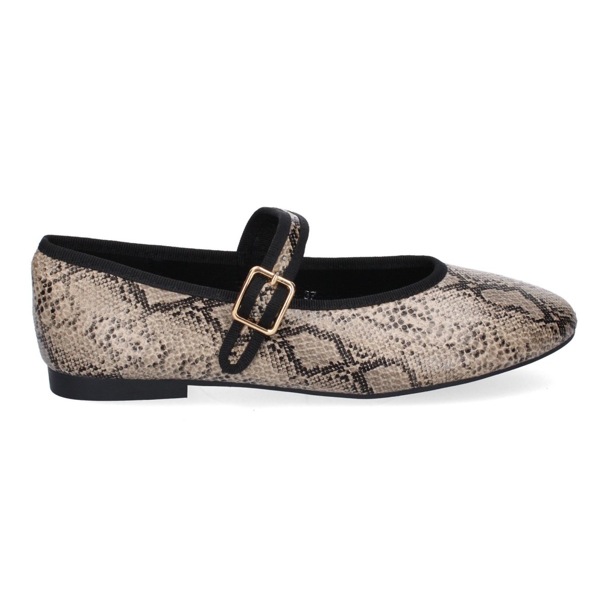 Bailarinas Beige Hebilla Serpiente - Imagen 3