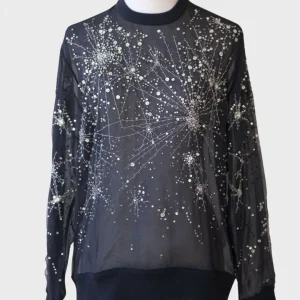 Givenchy sudadera seda estampado de constelación Talla FR34 (XS) Nueva
