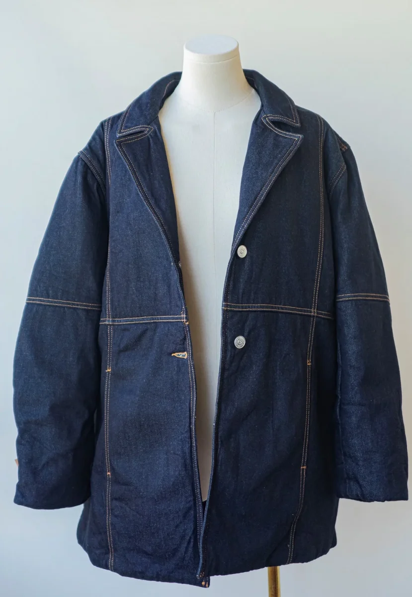 450€ Ganni chaqueta cazadora vaquera denim oscuro Talla L-XL Nueva - Imagen 8