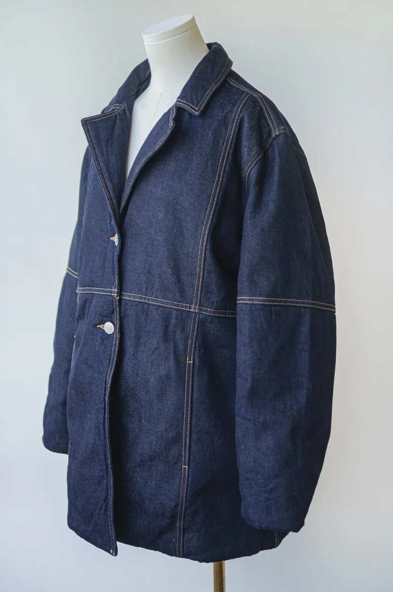 450€ Ganni chaqueta cazadora vaquera denim oscuro Talla L-XL Nueva - Imagen 6
