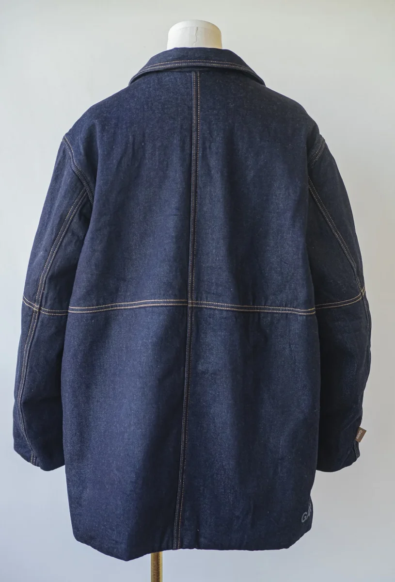 450€ Ganni chaqueta cazadora vaquera denim oscuro Talla L-XL Nueva - Imagen 7
