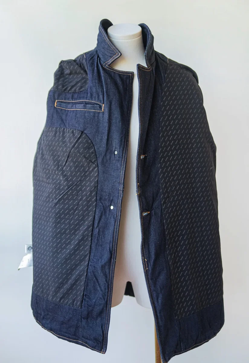 450€ Ganni chaqueta cazadora vaquera denim oscuro Talla L-XL Nueva - Imagen 4