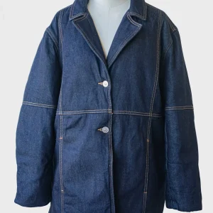 450€ Ganni chaqueta cazadora vaquera denim oscuro Talla L-XL Nueva