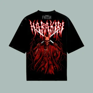 Playera Prime Harakiri Red Demon Skull