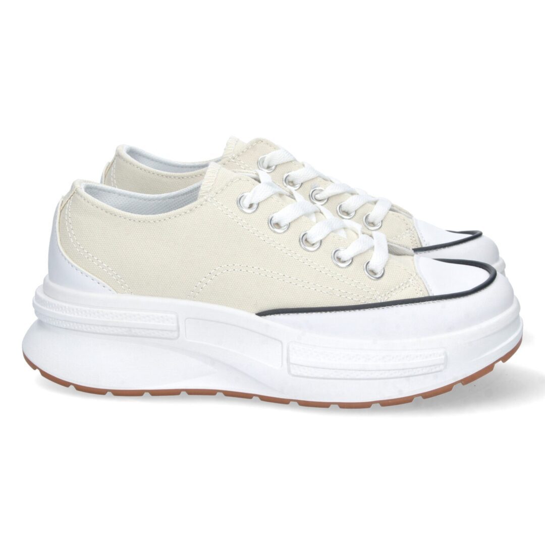 Zapatillas plataforma beige