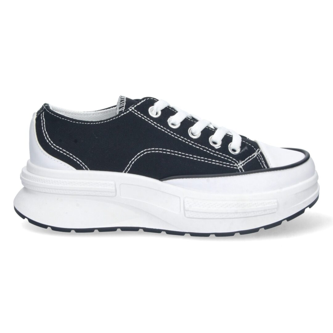 Zapatilla plataforma negra cordones - Imagen 3