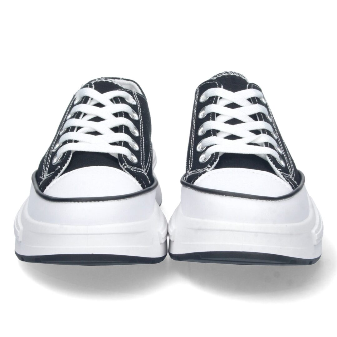 Zapatilla plataforma negra cordones - Imagen 4