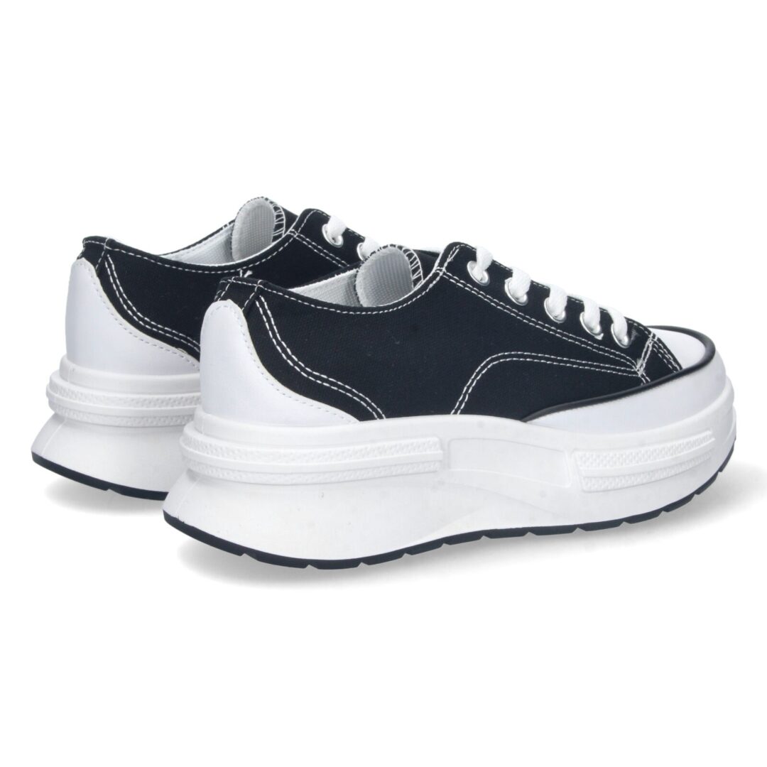 Zapatilla plataforma negra cordones - Imagen 5