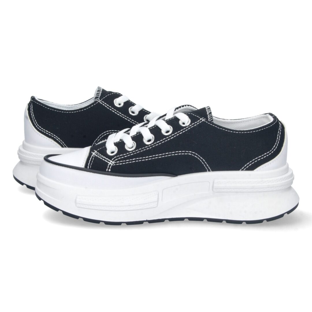 Zapatilla plataforma negra cordones - Imagen 6