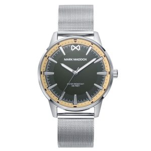 Reloj Hombre Canal, caja bicolor y malla milanesa de acero