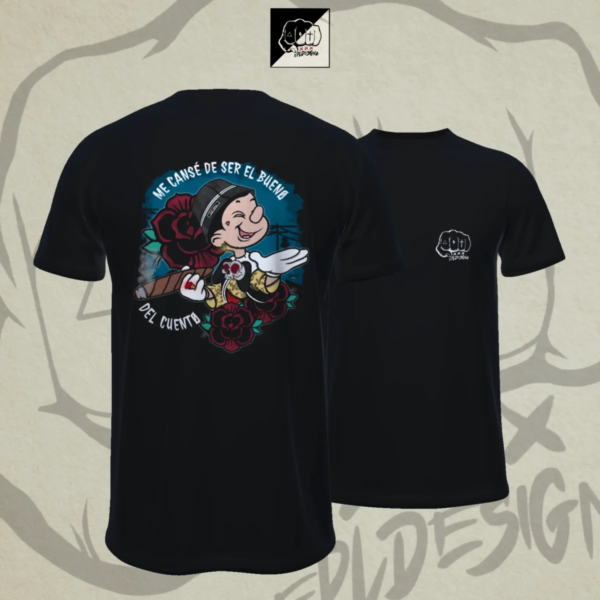 Camiseta EPL "ElBuenoDelCuento" - Imagen 3