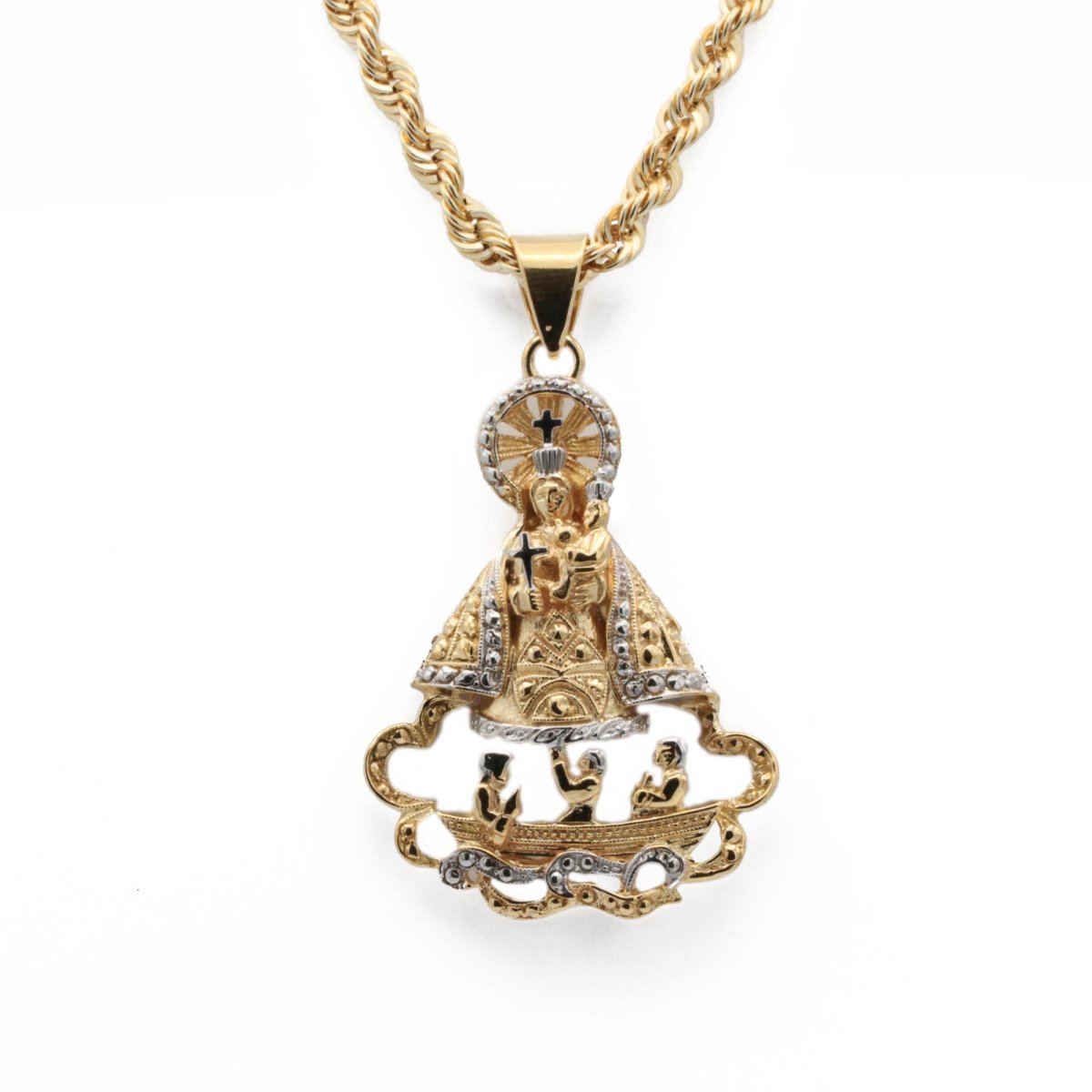 «CARIDAD» colgante Oro 18K Handmade - Imagen 2