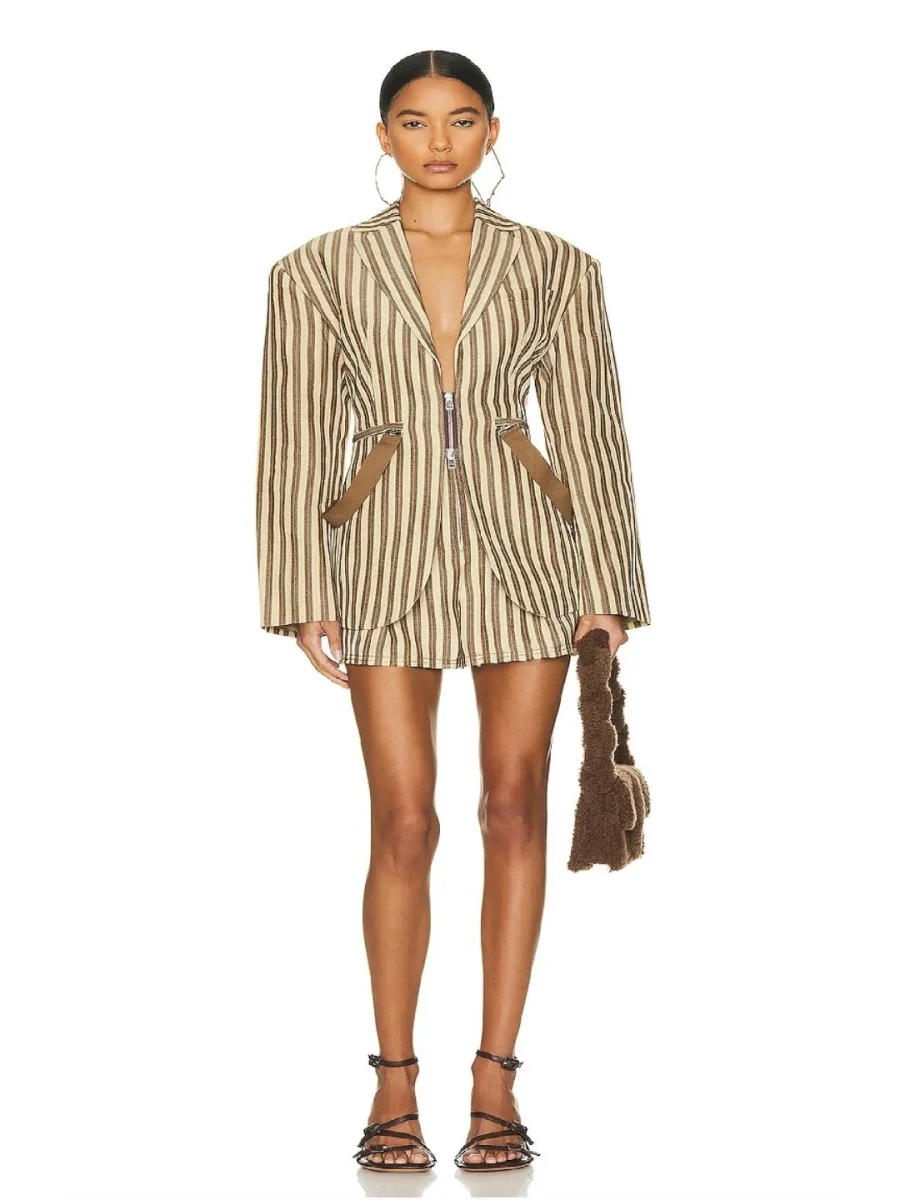 Jacquemus Le Santon shorts estampado rayas FR44 (XL) - Imagen 4