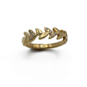 «LAUREL» anillo Oro 18K Handmade