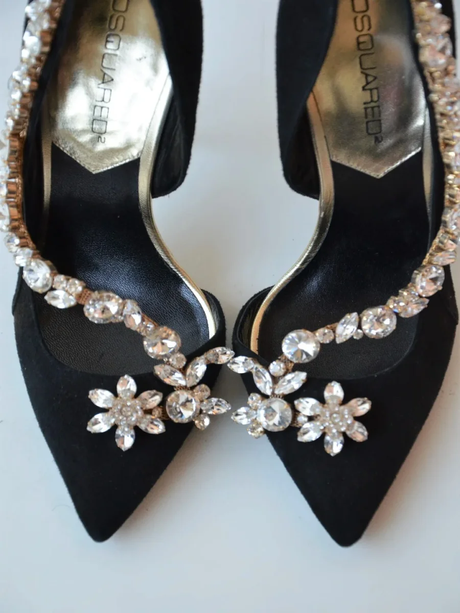 Dsquared2 zapatos de tacón pedrería Talla 38 Nuevos - Imagen 5