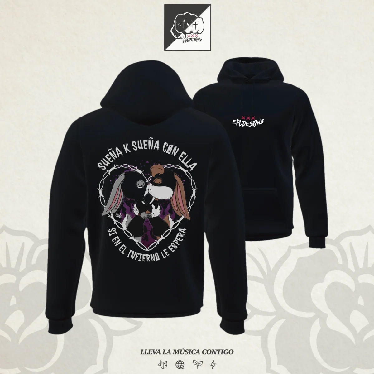 Sudadera EPL "EnElInfierno" - Imagen 2