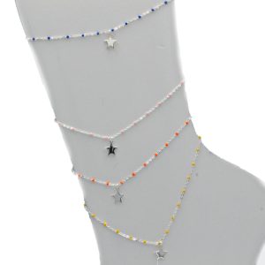 «BORABORA» tobillera Plata de Ley