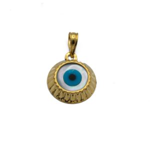«AMUR» colgante ojo santa lucía en Oro 18K